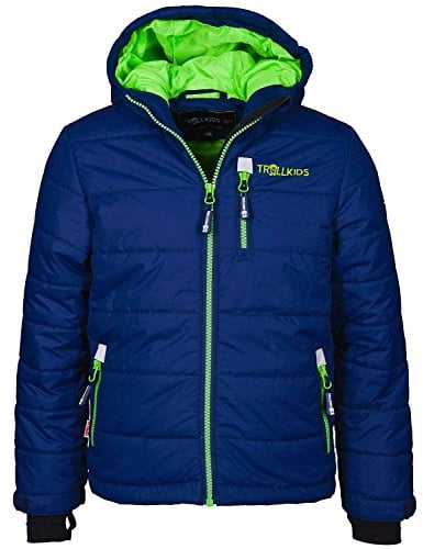 Trollkids Kinder Skijacke/Winterjacke Hemsedal, Marineblau, Größe 128