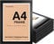 A4 Photo Frame, Black, Pack of 6, Picture Frame, Certificate, Art Print Poster, 21cm x 29.7cm, Black Frames, A4 Photo Collage Gallery Display