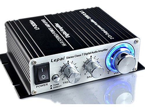 PolarLander Amplificatore LP2020A Amplificatore Stereo Digitale Hi-Fi LP-2020A con Protezione da sovracorrente con Telecomando a infrarossi