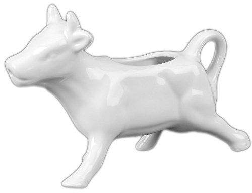 Holst Porzellan KG 0921 FA1 Gießer 0,12 l Kuh, weiß, 16 x 6 x 11.5 cm