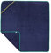 Sowel® Kapuzenhandtuch, 100% Bio-Baumwolle, Badetuch mit Kapuze für Erwachsene, Kinder und Babys, Größe 140x140 cm, Navy/Grün