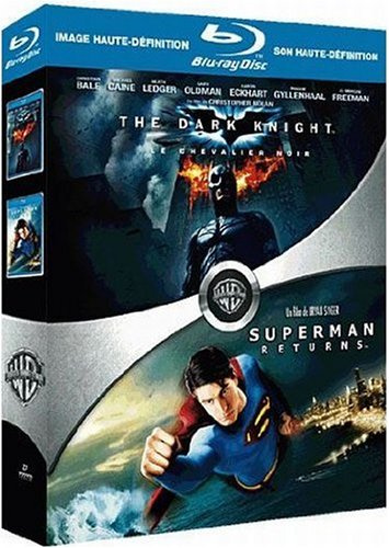 The Dark Knight, le chevalier noir - Superman Returns : coffret 2 Blu-ray [Blu-ray] [FR Import]