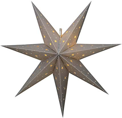 Star 505-02, LED-Outdoor-Stern Alice, 12 warmwhite LED, Plastik, Silber, 1.8 x 6.0 x 6.0 cm