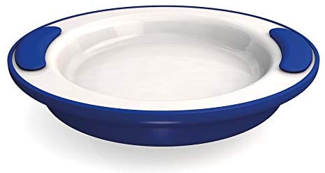 Ornamin Assiette Isotherme Antidérapante Ø 25 cm Bleu (Modèle 201) / assiette chauffante, aide aux repas, vaisselle isotherme