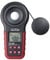 Testboy TV 335 digitales LED-Luxmeter bis 400.000 LUX (LED-Beleuchtung, einstellbare Farbtemperatur, Sensorschutzdeckel, Data-Hold-Funktion), Rot/Schwarz
