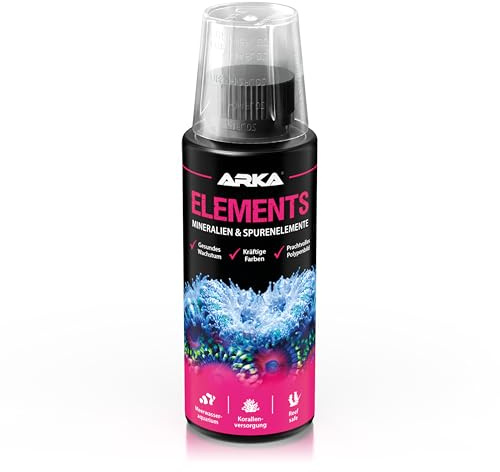 Mineralien & Spurenelemente Meerwasseraquarium 118 ml - Elements Korallen | über 70 Mikro- & Makroelemente, fördert Polypenbild, Farbenpracht, Wachstum, für Steinkorallen, Weichkorallen, Meerwasser