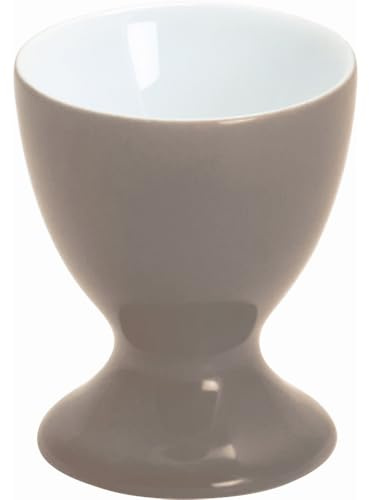 KAHLA 207401A72648X Pronto Colore Eierbecher mit Fuß warm gray|taupe Eierhalter aus Porzellan