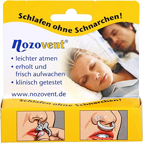 Nozovent Nasenklammer schlafen ohne Schnarchen Größe Large, 2 St. Klammer