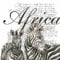 African Zebra (weiß) Servietten – 33 x 33 cm