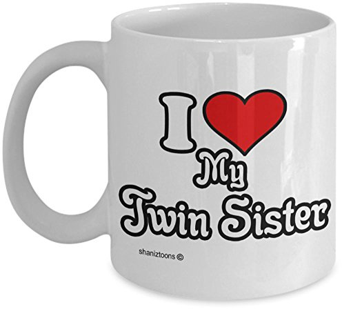 I Love My Twin Sister Novelty Gift Mug