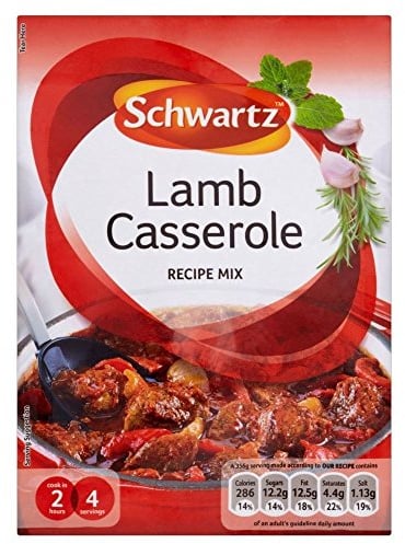Schwartz Lamb Casserole Recipe Mix (35g) - Pack of 2