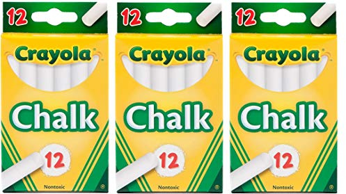 CRAYOLA Weiße Kreide, 12 Ea, 3 Stück