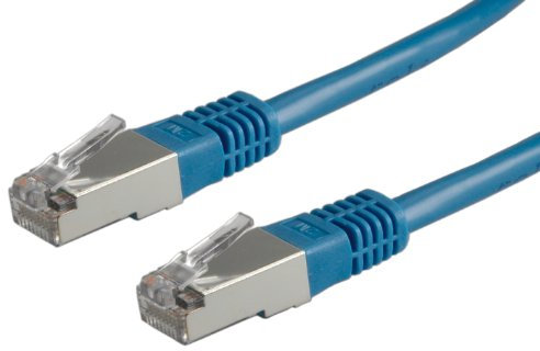 VALUE Cordon LAN Cat 6 Cable réseau S-FTP Ethernet avec connecteur RJ45 bleu 1 m