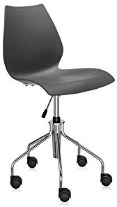 Kartell Maui Essstühle, Plastik, schwarz, 52 x 85 x 58 cm