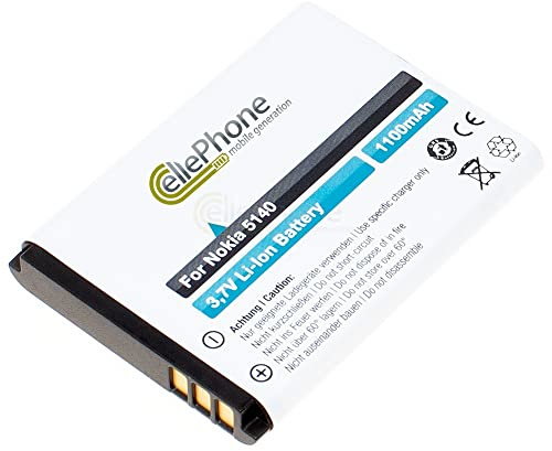 cellePhone Akku Li-Ion kompatibel mit Nokia 5140 5320 5500 6020 6021 6060 6070 6080 6120 6161 7260 7360 N80 N90 (Ersatz für BL-5B)