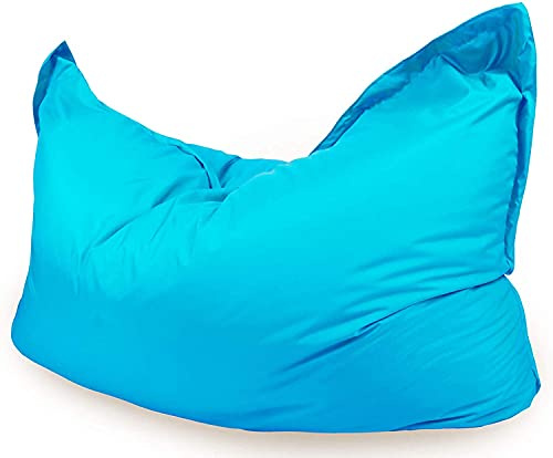 Beautiful Beanbags - Large Kids Big Brother Beanbag Chair - Aqua | Water-Resistant, Ready-Filled Bean Bag for Indoor or Outdoor Use