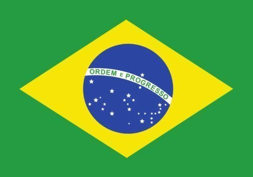 Flagge Brasilien 90 x 150 cm Fahne mit 2 Ösen 100g/m² Stoffgewicht Hissflagge f. Mast