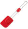 Dr.Oetker 1927 Spatule de pâtisserie en silicone, spatule patisserie, spatule silicone, spatule cuisine, accessoire pâtisserie, Silicone, Acier inoxydable, Rouge, 26,5 cm