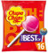 Chupa Chups the Best of mit Geschmack von: Erdbeer-, Apfel-, Cola- und Erdbeermilch 192 g.