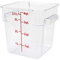 Excellante 4-Quart Polycarbonate Square Food Storage Containers, Clear