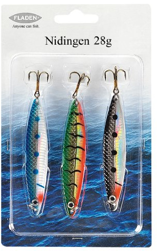 Fladen Nidingen Schwimmer, 3er-Set Mehrfarbig Multi 18 g