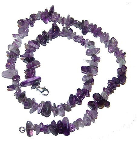 Joyas Janni Halskette mit Amethyst A x zusätzliche Teilerkette, 45 cm, mit Verschluss aus 925er-Silber, schöne hellviolette Farbe, SC-KE-SP-45-AM Extra 925 Marke, Einheitsgröße, Metall, Kein Edelstein