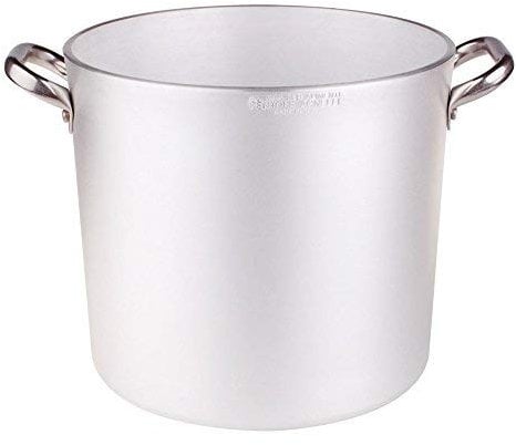 Pentole Agnelli ALMR110328 Pentola Cilindrica Radiante con Due Maniglie Inox, Argento, 28 cm, 16 l, 1 Pezzo