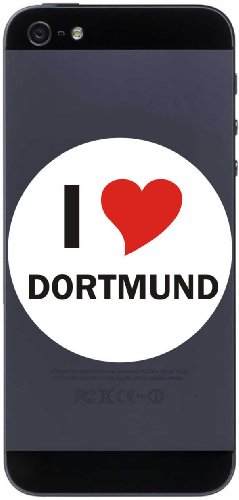 I Love Aufkleber 7 cm mit Stadtname Dortmund - Decal - Sticker - Handy - Handyskin - Handyaufkleber - Telefonaufkleber - JDM - Die Cut - OEM