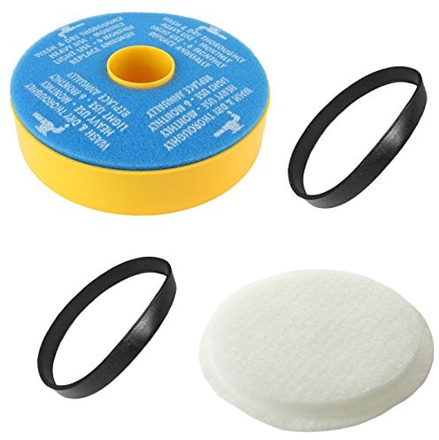 SPARES2GO Drive Belts + Pre & Post Motor Filter for Dyson DC07 Vacuum Cleaners (Pack of 2 Belts + 2 Filters)