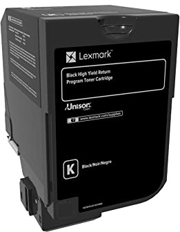 Lexmark 84C1HK0 CX725 Black High Yield Return Program Cartridge Toner