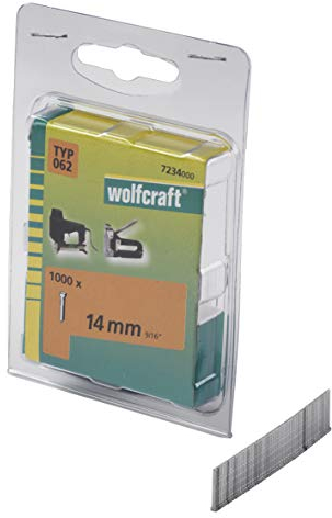 wolfcraft Clavo, tipo 062 I 7234000 I Ideales para fijar telas, tejidos y listones de madera delgados