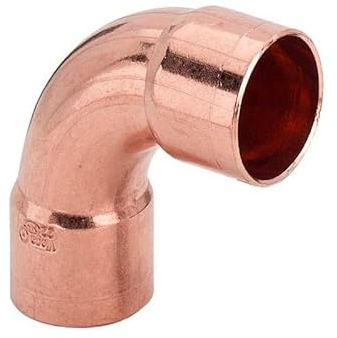 Viega 100018 Bogen 90 Grad Modell 95002A I/I, Kupfer, 15 mm - 10 Stück