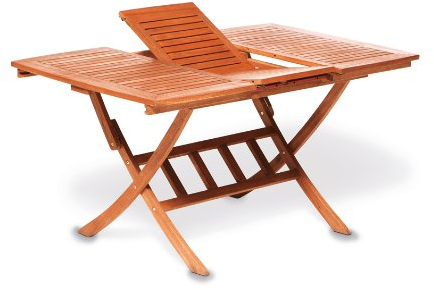 gartenmoebel-einkauf Multifunktionstisch Cordoba 110/160x90cm, klappbar und ausziehbar, Eukalyptus
