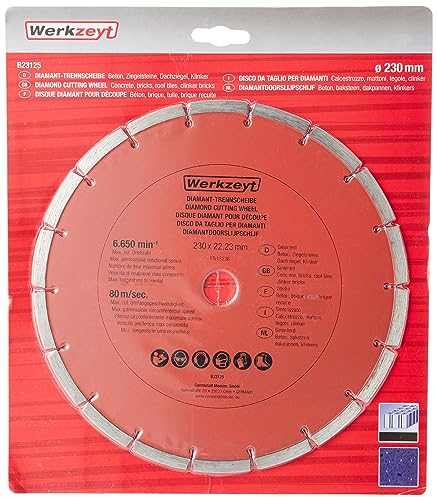 CON:P B23125 - Disco diamantato universale, 0 V, argento/rosso, 230 mm