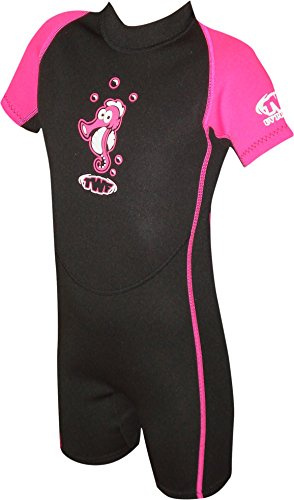 TWF Men's TWF Kids Seahorse Wetsuit Pink 2 3 Year, Pink, 0 Manufacturer Size K03 UK