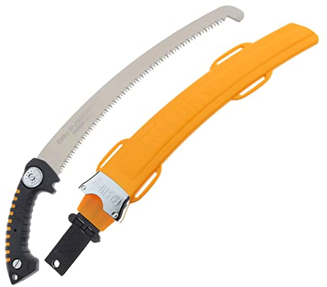 Silky - Sugoi, Sega Manuale per paesaggistica Curva 360, Denti Extra Grandi 360-36, con Cinghie Elastiche per Le Gambe