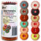 12er Set Sternzwirn Sternchenzwirn farbig/mode, sl, (0,04 € / m), 0004