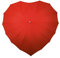Falcone Parapluie Droit - Toile en Forme de Coeur Rouge Regenschirm, 80 cm, Rot (Rouge)