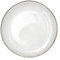 Excelsa Platinum Sottopiatto, Trasparente/Bordo Argento, 33.5x33.5x2 cm