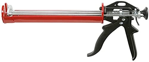 KS Tools 980.2000 Kartuschenpistole Skelett 9 Zoll 380ml, 2 Führungsschienen