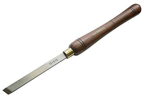 Faithfull HSS 15mm Plain Skew Full Length Woodturning Chisel
