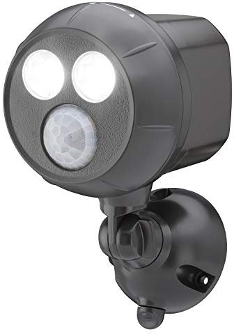 Mr Beams drahtloser, batteriebetriebener, heller LED Spot mit Bewegungssensor für den Innen & Außenbereich braun MB390