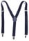 Boolavard Herren Damen Long Hosenträger Y Form Style 3er Clips elastisch Schmal Unifarbe und Bunt mit verschiedenen Motiv (Blau)