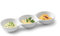 Tognana - Bols à apéritif ou à manger en porcelaine, à 3 sections, 37 x 12 x 6 cm