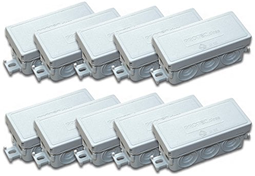 Protec.class 4389 Lot de 10 boîtes de dérivation FR-Gris