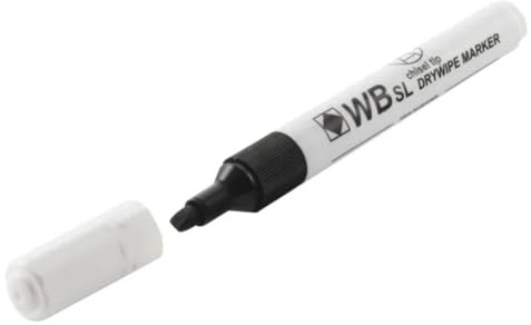ValueX Whiteboard Marker Chisel Tip 2-5mm Line Black [Pack of 10]
