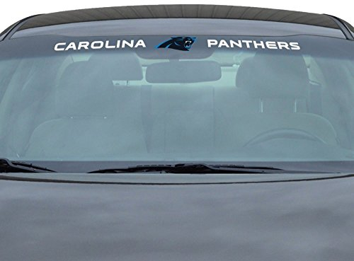 FANMATS NFL Carolina Panthers Windshield Decal, Black, Standard