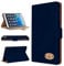 Gorilla Tech Leather Case With Screen Protector Tempered Glass For iPad Mini Model MGNV2LL/A MH3F2LL/A ME276LL/A MF066LL/A MD528LL/A MD534LL/A A1599 A1600 A1489 A1490 A1432 A1454 Folio Cover Navy