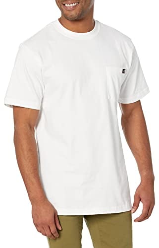 Dickies, Herren, T-Shirt mit Tasche im legeren Stil, White, XXL