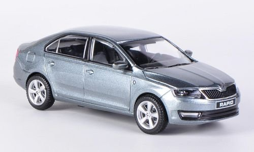 Skoda Rapid, anthrazit , 2012, Modellauto, Abrex 1:43